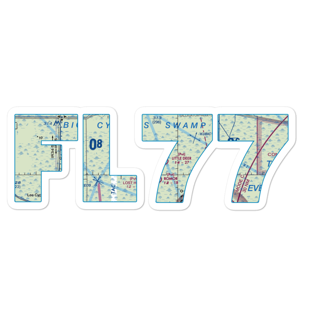 Calusa Ranch Airport (FL77) VFR Sectional Sticker 