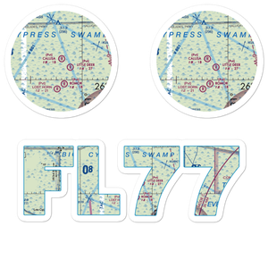 Calusa Ranch Airport (FL77) VFR Sectional Sticker Pack