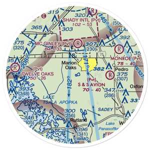 Seven Springs Ranch Airport (FL76) VFR Sectional Sticker (20 mile)
