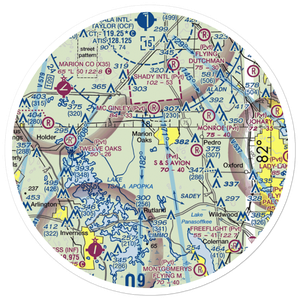 Seven Springs Ranch Airport (FL76) VFR Sectional Sticker (30 mile)