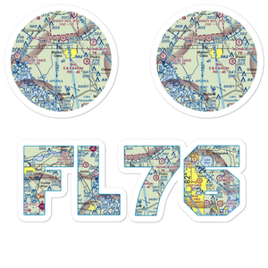 Seven Springs Ranch Airport (FL76) VFR Sectional Sticker Pack