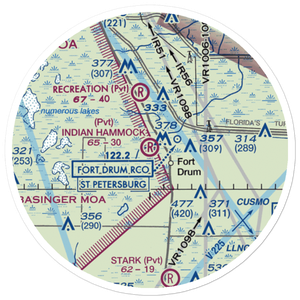Indian Hammock Airport (FL75) VFR Sectional Sticker (20 mile)