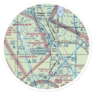 Indian Hammock Airport (FL75) VFR Sectional Sticker (30 mile)