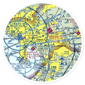 Mezrah Seaplane Base (FL72) VFR Sectional Sticker (30 mile)
