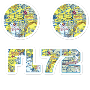 Mezrah Seaplane Base (FL72) VFR Sectional Sticker Pack