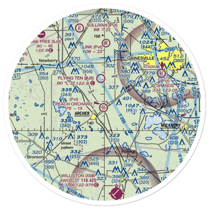 Peach Orchard Airport (FL66) VFR Sectional Sticker (30 mile)