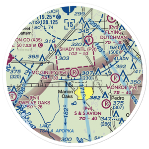 Mc Ginley Airport (FL61) VFR Sectional Sticker (20 mile)