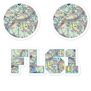 Mc Ginley Airport (FL61) VFR Sectional Sticker Pack