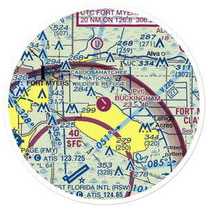 Buckingham Field (FL59) VFR Sectional Sticker (20 mile)