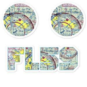 Buckingham Field (FL59) VFR Sectional Sticker Pack