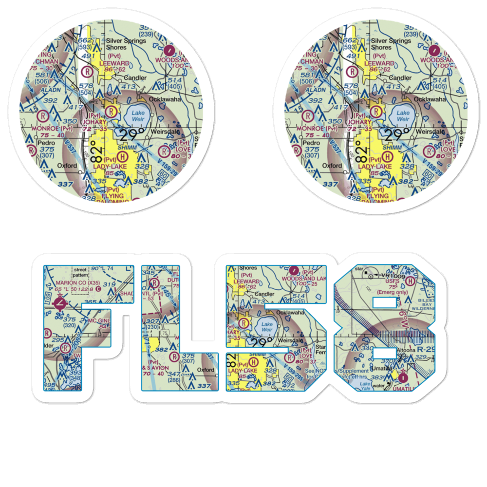 Johary Airport (FL58) VFR Sectional Sticker Pack 