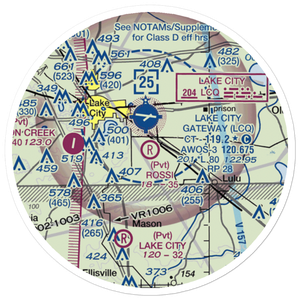 Rossi Field (FL50) VFR Sectional Sticker (20 mile)