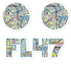 Ashley Field (FL47) VFR Sectional Sticker Pack