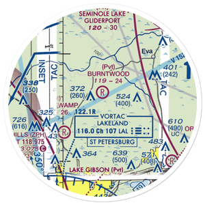 Burntwood Ranch Airport (FL43) VFR Sectional Sticker (20 mile)