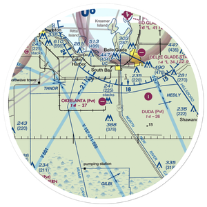 Okeelanta Airport (FL41) VFR Sectional Sticker (30 mile)