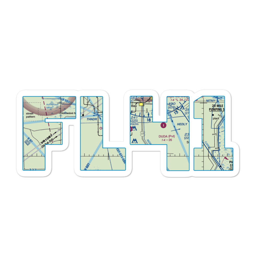 Okeelanta Airport (FL41) VFR Sectional Sticker 