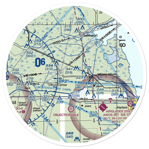 Graham Landing Strip - Moore Haven Airport (FL40) VFR Sectional Sticker (30 mile)