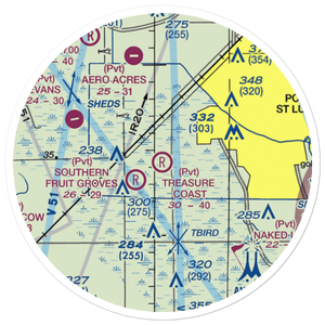 Treasure Coast Airpark (FL37) VFR Sectional Sticker (20 mile)