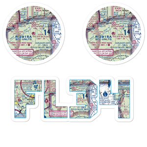 Eglin Test Site B6 Airport (FL34) VFR Sectional Sticker Pack