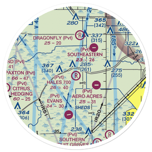 Hales 700 Airport (FL29) VFR Sectional Sticker (20 mile)