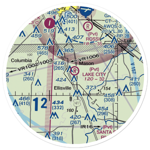 Lake City Airpark (FL27) VFR Sectional Sticker (20 mile)