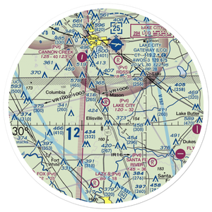 Lake City Airpark (FL27) VFR Sectional Sticker (30 mile)
