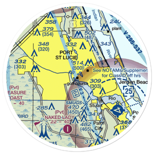 Kitching Cove Seaplane Base (FL26) VFR Sectional Sticker (20 mile)