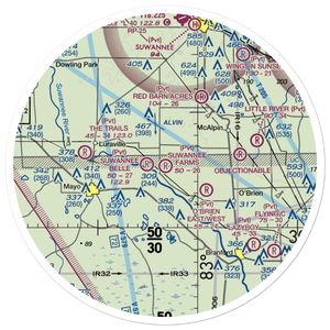 Suwannee Farms Airport (FL18) VFR Sectional Sticker (30 mile)