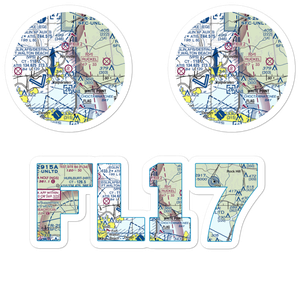 Ruckel Airport (FL17) VFR Sectional Sticker Pack