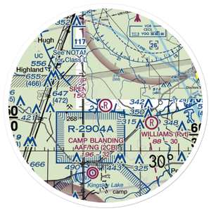 Spencer's Airpark (FL13) VFR Sectional Sticker (20 mile)