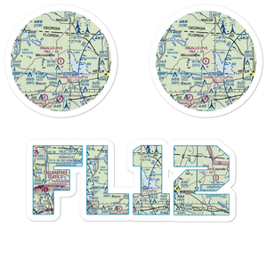 Ingalls Field (FL12) VFR Sectional Sticker Pack