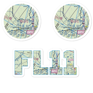Thrifts Airport (FL11) VFR Sectional Sticker Pack