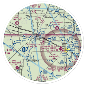 Kittyhawk Estates Airport (FL09) VFR Sectional Sticker (30 mile)
