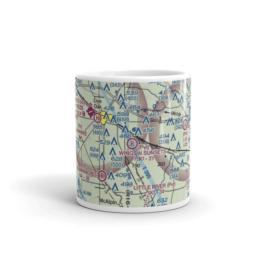 Wings N Sunsets LLC Airport (FL07) VFR Sectional  Mug 