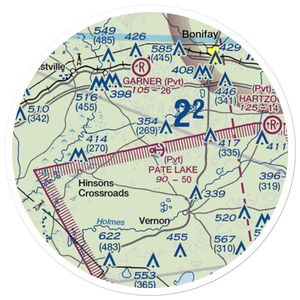 Pate Lake Seaplane Base (FL04) VFR Sectional Sticker (20 mile)