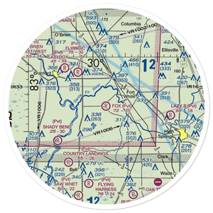 Fox Field (FL02) VFR Sectional Sticker (30 mile)