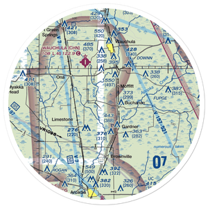Griffins Peace River Ranch Airport (FL00) VFR Sectional Sticker (30 mile)