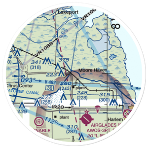 Hilliard's Private Airport (FD96) VFR Sectional Sticker (20 mile)