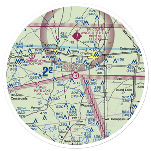 Hartzog Field (FD94) VFR Sectional Sticker (30 mile)