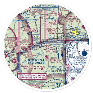 Yellow River Airstrip (FD93) VFR Sectional Sticker (30 mile)