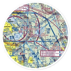 Southerland Strip (FD92) VFR Sectional Sticker (30 mile)