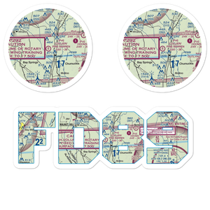 Collier/Pine Barren Airpark (FD89) VFR Sectional Sticker Pack