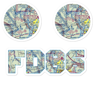 Deep Woods Ranch Airport (FD86) VFR Sectional Sticker Pack