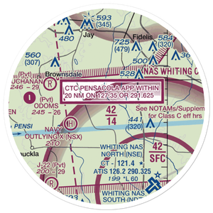 Porter Airport (FD82) VFR Sectional Sticker (20 mile)