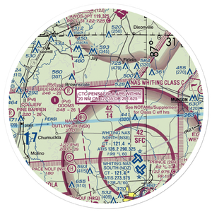 Porter Airport (FD82) VFR Sectional Sticker (30 mile)