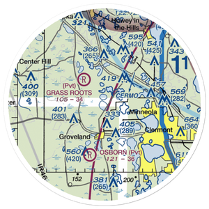 Kennedy Seaplane Base (FD78) VFR Sectional Sticker (20 mile)