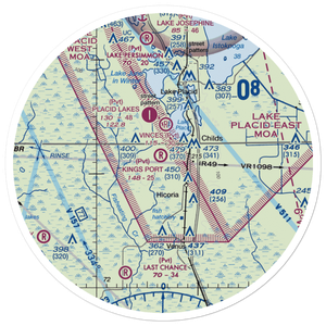 Kings Port Airport (FD72) VFR Sectional Sticker (30 mile)