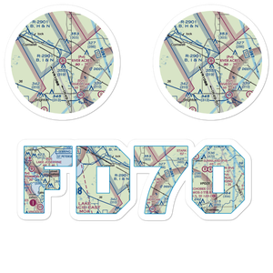 River Acres Airport (FD70) VFR Sectional Sticker Pack