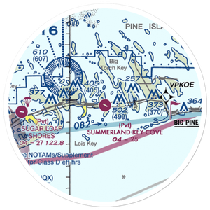 Summerland Key Cove Airport (FD51) VFR Sectional Sticker (20 mile)
