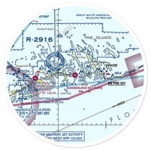 Summerland Key Cove Airport (FD51) VFR Sectional Sticker (30 mile)